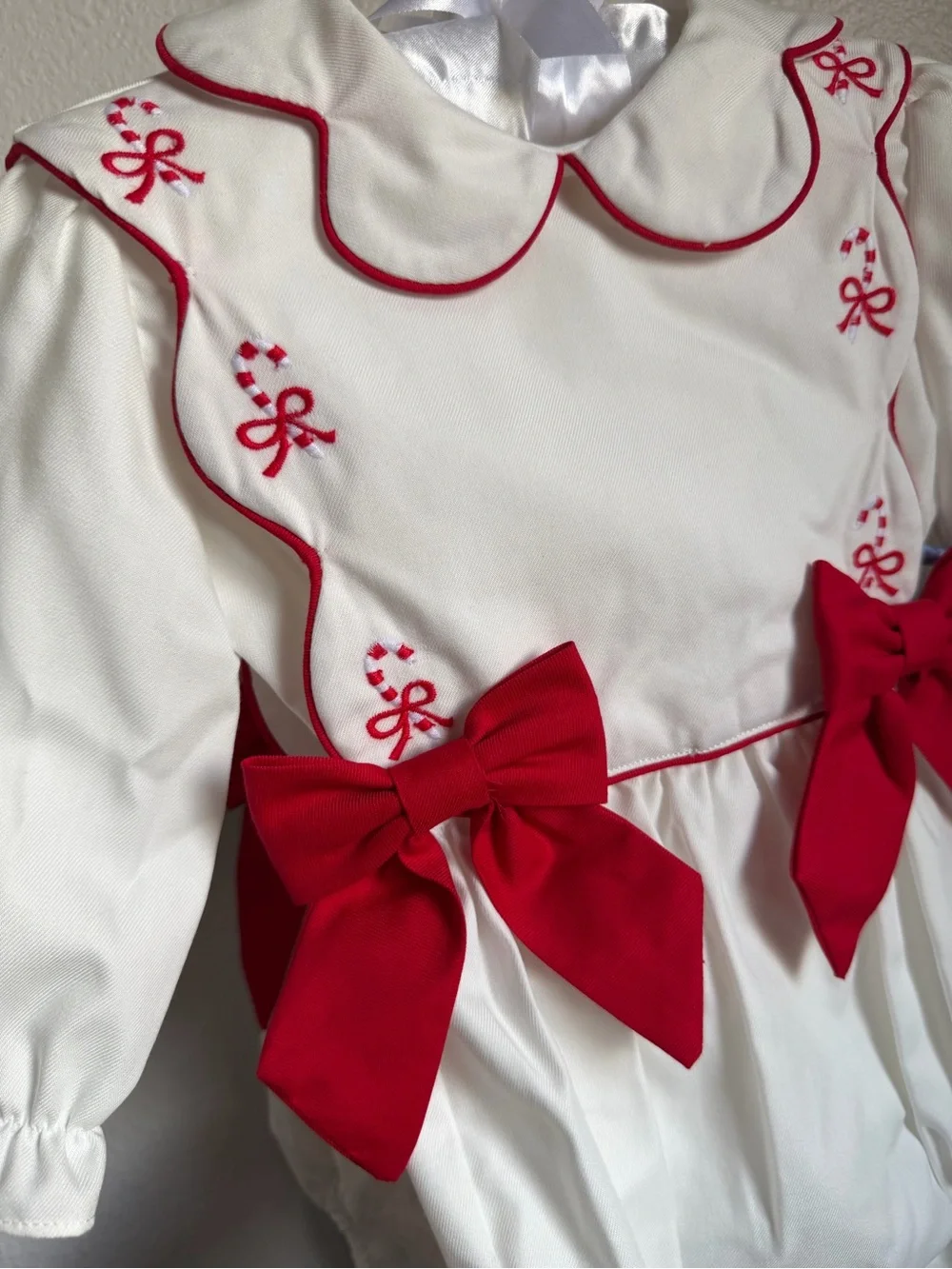 NWT Edgehill Collection x The Broke Brooke Claire Candy Cane Bubble Set Sz 12M